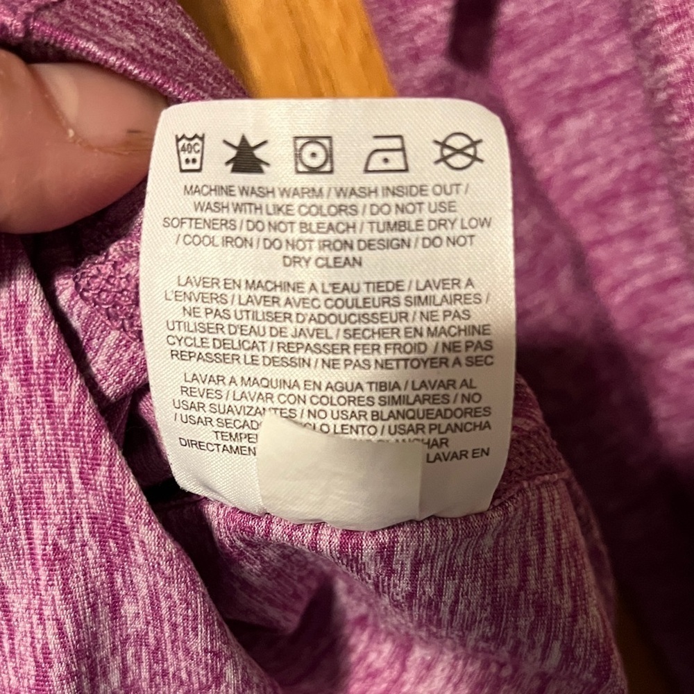 Nike Women's Heathered Purple Long Sleeve Top - Picture 3 of 14